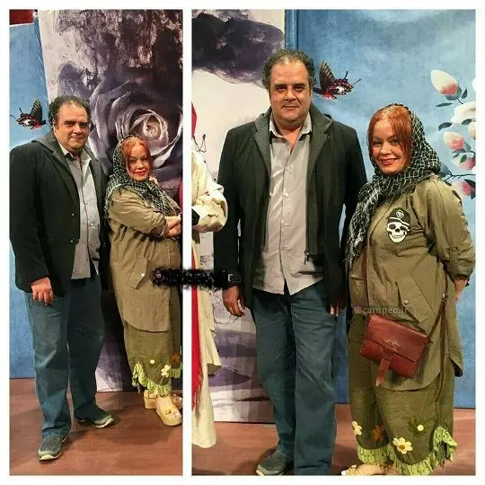 آقای بازیگر مشهور و همسرش با تیپی عجیب و غریب+عکس
