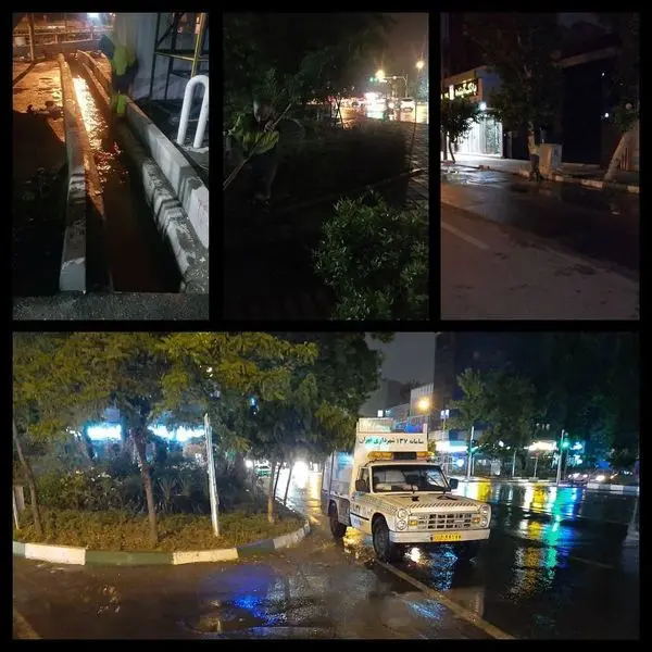 ۲۵۰۰ نیروی آتشنشان آمادهباش برای بارندگی تهران