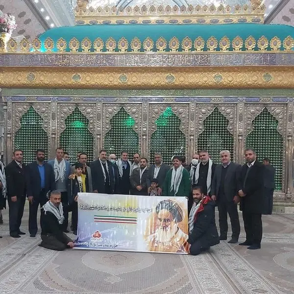 تجدید میثاق اعضای پایگاه بسیج بانک ملت با آرمانهای بنیانگذار انقلاب اسلامی