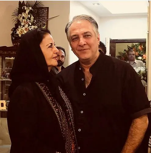 ژست صمیمانه آقای بازیگر در کنار پوری بنایی+عکس