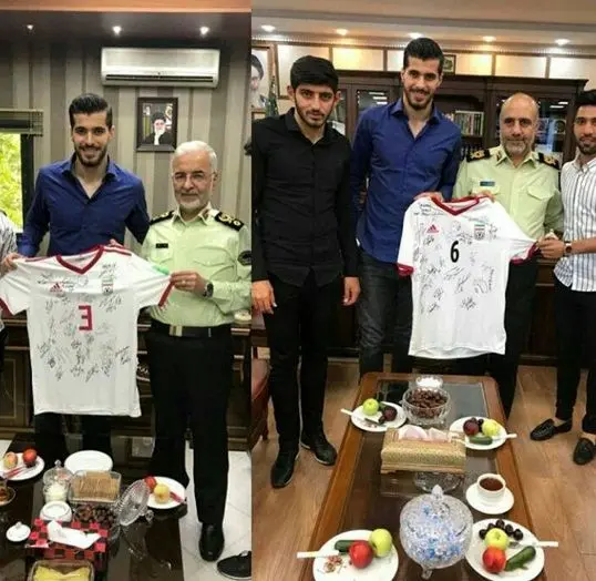 هدیه «سعید عزت اللهی» به فرماندهان ناجا+عکس
