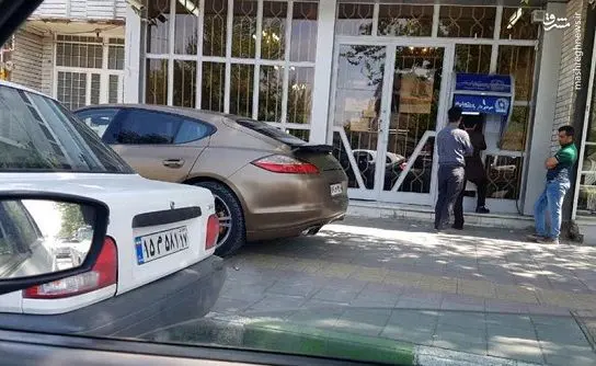 پورشه سوار بی فرهنگ در تهران+عکس