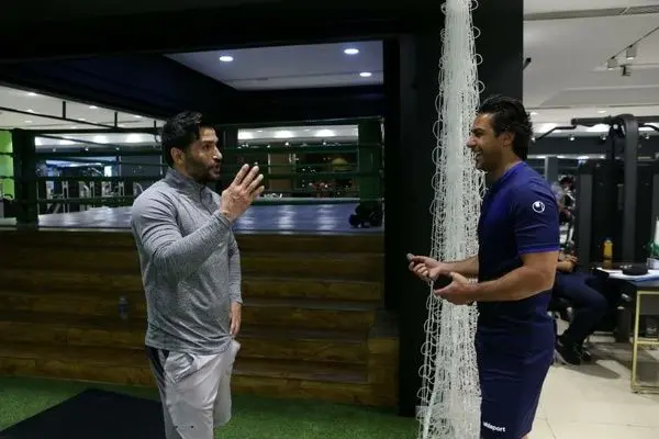 ستاره سابق پرسپولیس در تمرین استقلال + عکس