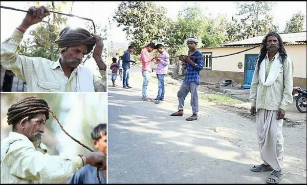 نجات یک انسان توسط مردی که 50 سال موهایش را کوتاه نکرده است!+عکس
