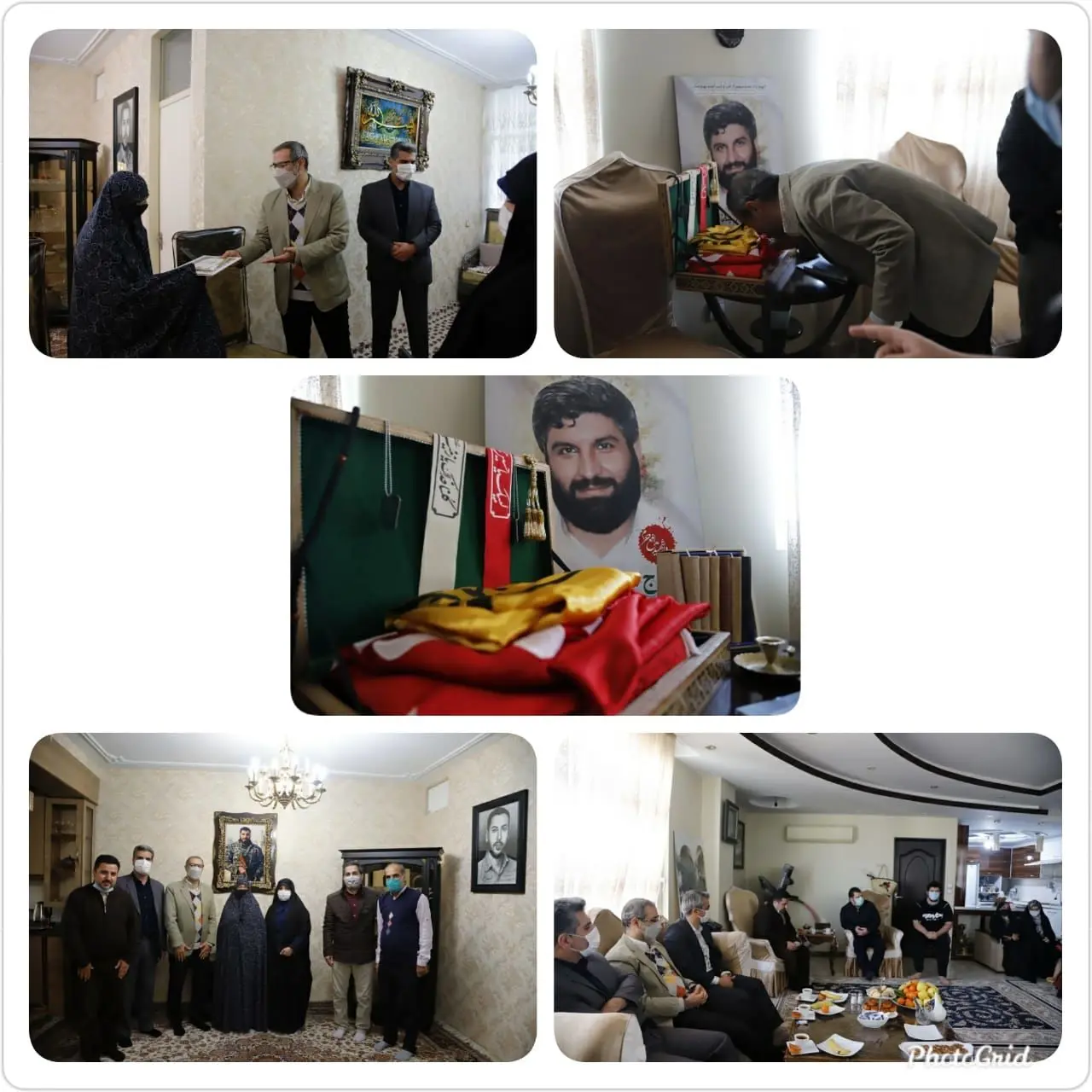 دیدار شهردار منطقه ۱۶ با خانواده های شهدای مدافع حرم 