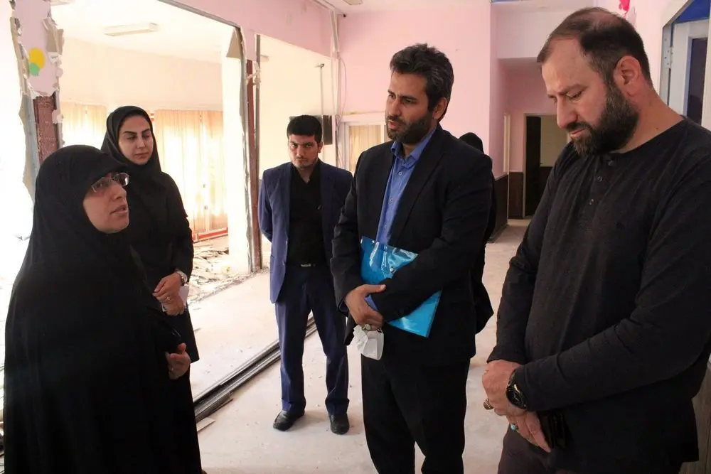 بازدید عضو شورای اسلامی شهر تهران از روند آماده‌سازی مرکز فرآهنگ منطقه ۲۱