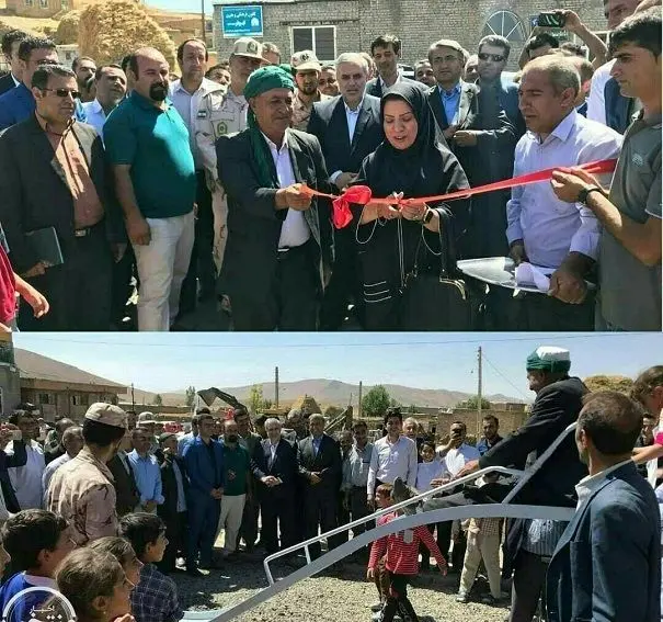  افتتاح یک سرسره در یک روستا در هفته دولت!+عکس