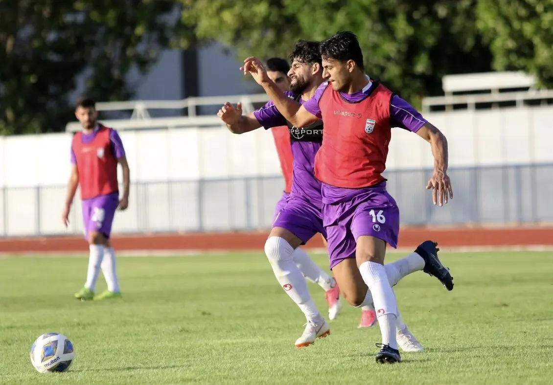 تمرین پرفشار تیم امید با حضور نمایندگان AFC