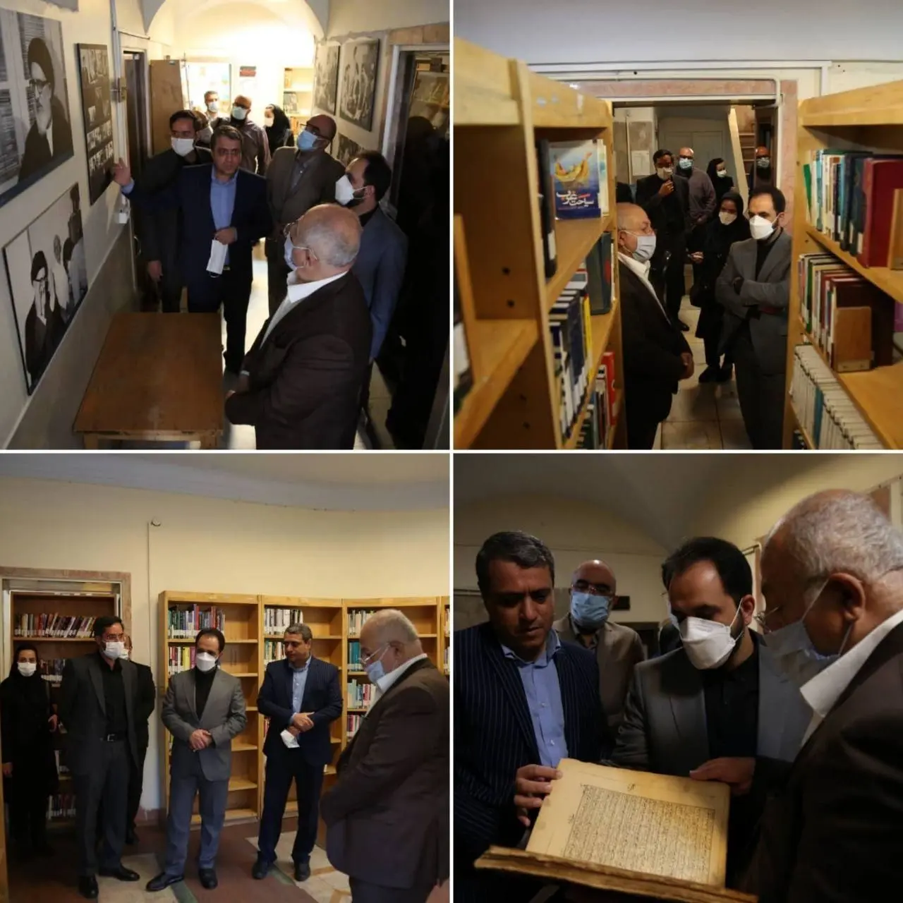 بازدید محمدجواد حق‌شناس از خانه و کتابخانه آیت‌الله طالقانی در منطقه ۱۲

