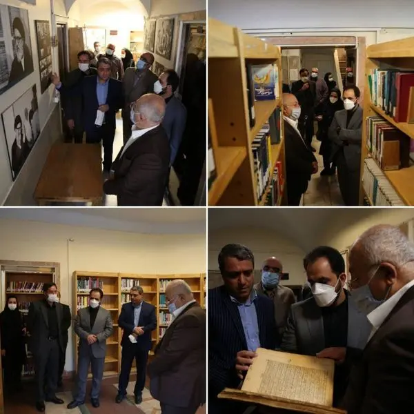 بازدید محمدجواد حقشناس از خانه و کتابخانه آیتالله طالقانی در منطقه ۱۲