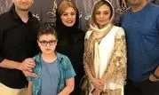 یکتا ناصر و منوچهر هادی در کنار پویا امینی و خانواده اش+عکس
