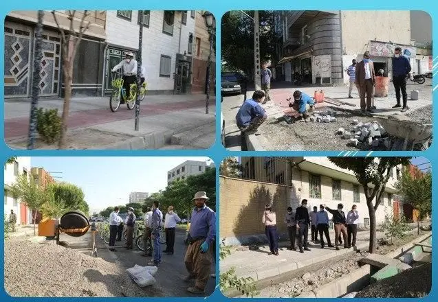 احداث 4 مسیر  دوچرخه سواری در منطقه15 

