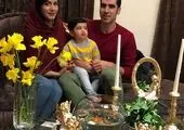 سلفی زیبا و جالب امین حیایی و پسرش
