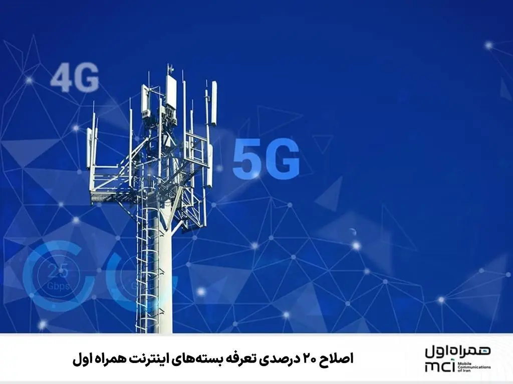 اصلاح ۲۰ درصدی تعرفه بسته‌های اینترنت همراه اول