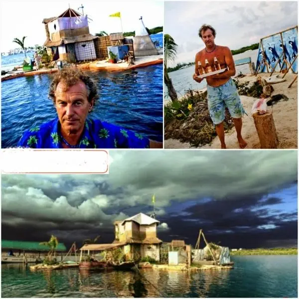 ساختن جزیره شناور با 100هزار بطری پلاستیکی+عکس