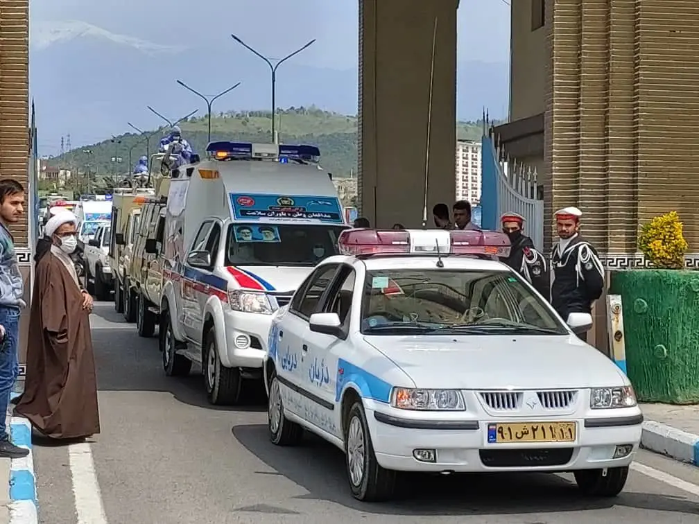 رزمایش بیولوژیک مقابله با ویروس کرونا با مشارکت نیروی دریایی ارتش در منطقه چهار تهران

