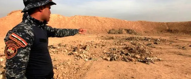 کشف گور جمعی داعش در موصل + عکس