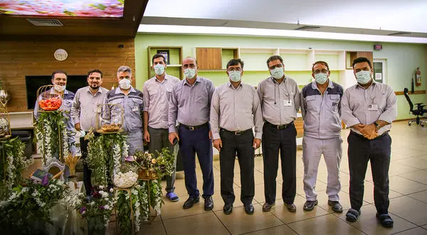 بازدید نوروزی مدیرعامل و رئیس مجتمع پتروشیمی نوری از واحدهای مجتمع