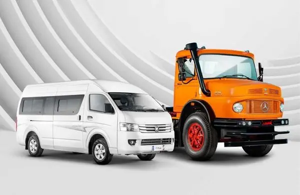 پیشفروش اینترنتی کامیون بنز ۱۹۲۴ و ون وانا ایران خودرو دیزل