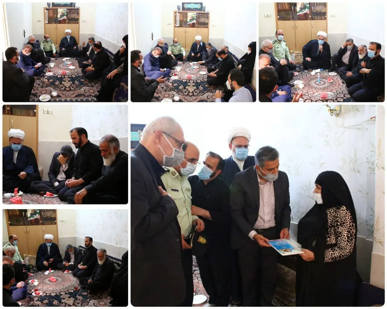 دیدار شهردار منطقه با خانواده شهیدان قنبری