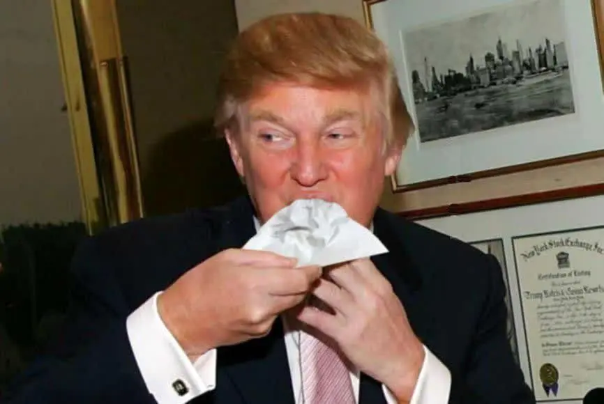 عادتی که ترامپ از همه پنهان می کند + عکس