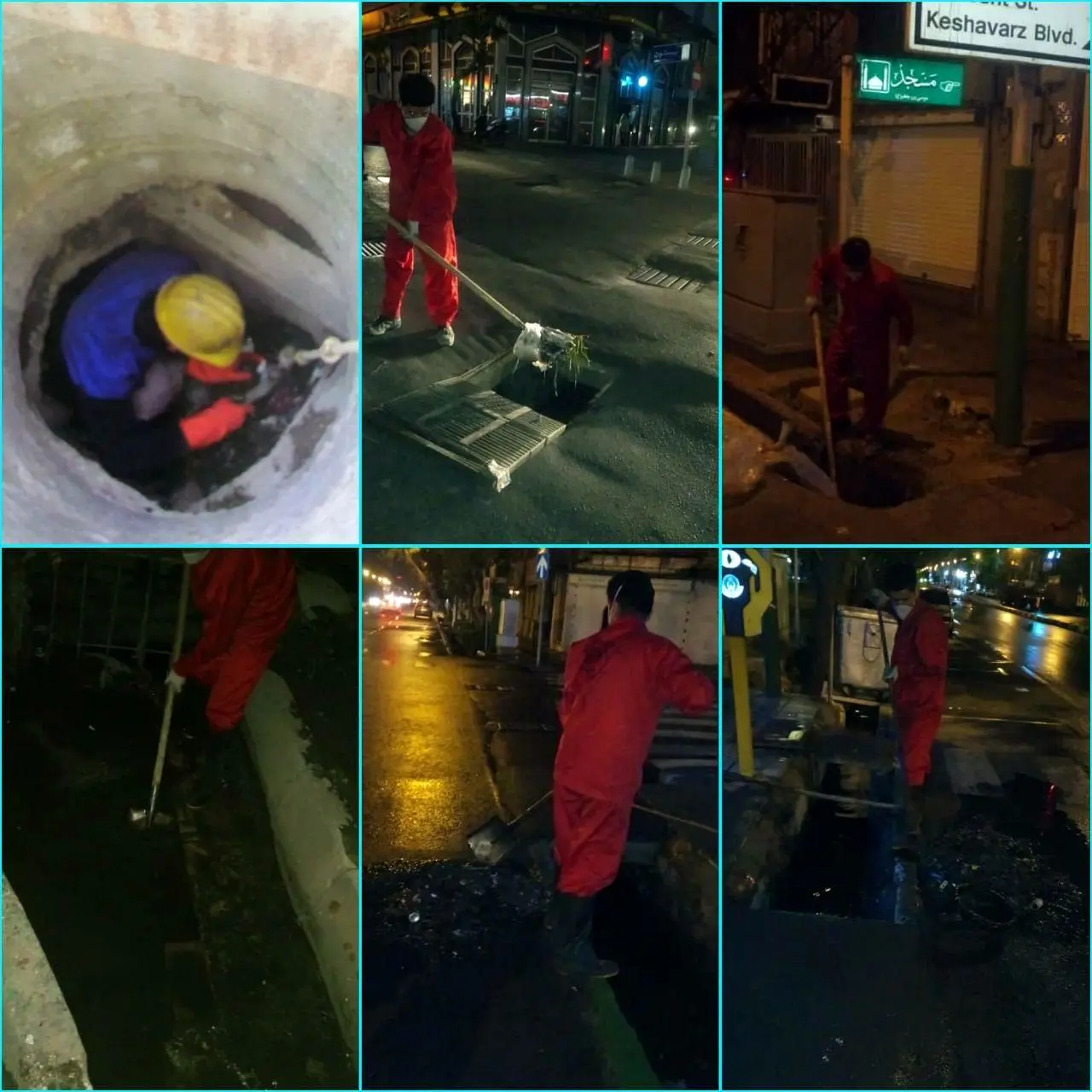 اجرای طرح لایروبی و پاکسازی کانالها و جوی های منطقه ۶

