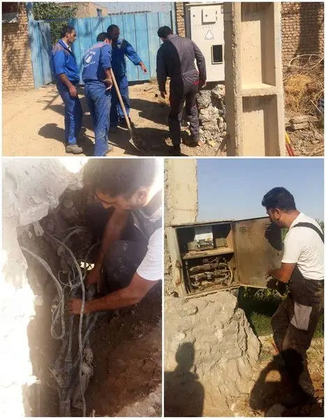 26 انشعاب غیرمجاز برق چاه‌های آب در پاکدشت جمع شد