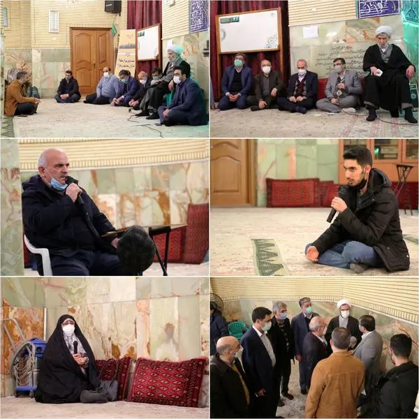 دیدار صمیمی شهردار منطقه ۶ با نمازگزاران مسجد مسلم بن عقیل