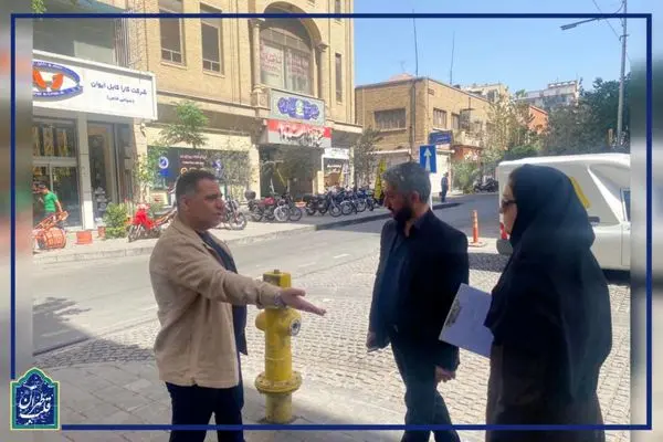 بازدید معاون حمل‌ونقل و ترافیک منطقه ۱۲ از خیابان لاله‌زار شمالی 
