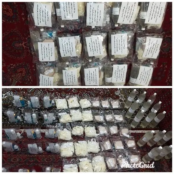 توزیع۷۵۰ بسته بهداشتی به خانواده های کم بضاعت منطقه۹