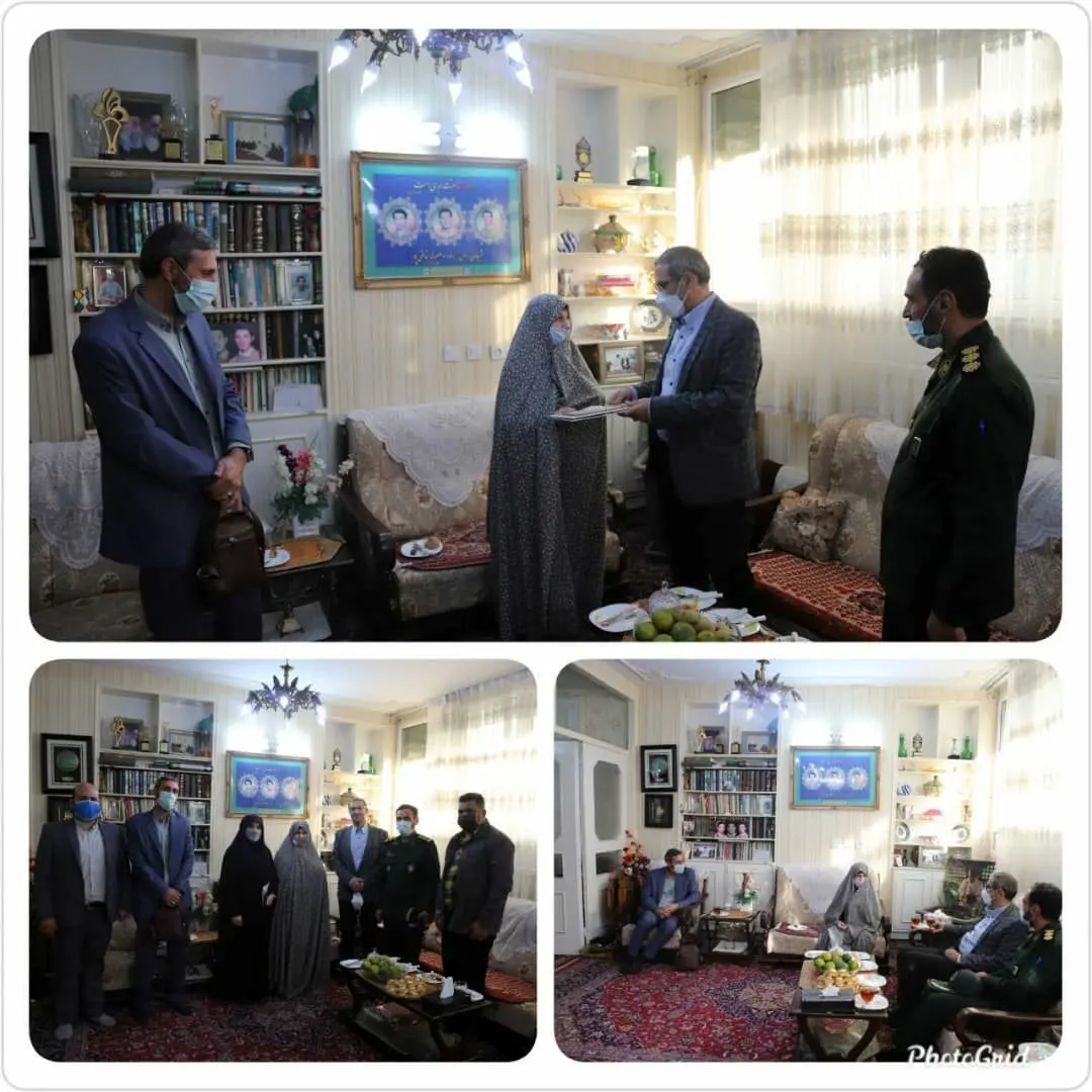  دیدار شهردار منطقه ۱۶ با مادر شهیدان خالقی پور

