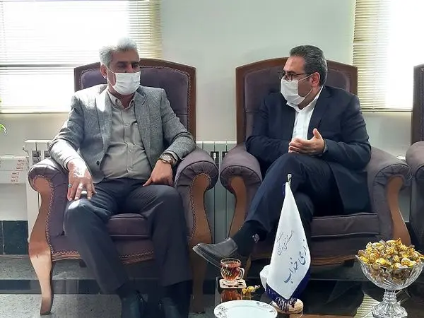 مدیرعامل شرکت آب و فاضلاب استان مرکزی با فرماندار شهرستان خنداب دیدار کرد