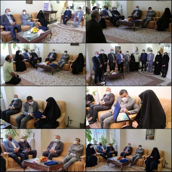 دیدار شهردار منطقه ۶ با مادر شهیدان سروری