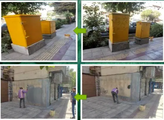 زیباسازی بیش از ۳ هزارمتر از المان‌های شهری منتهی به مراکز آموزشی در منطقه ۱۳