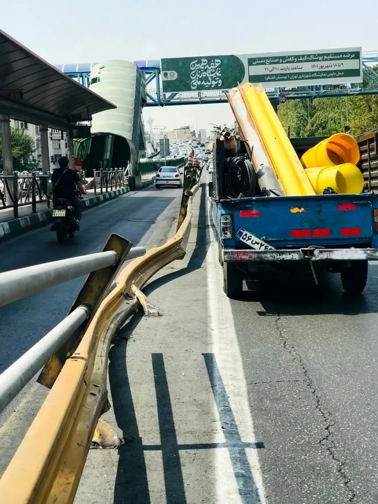 ایمن سازی بزرگراه ها با  تعویض 3000 متر طول گاردیل 