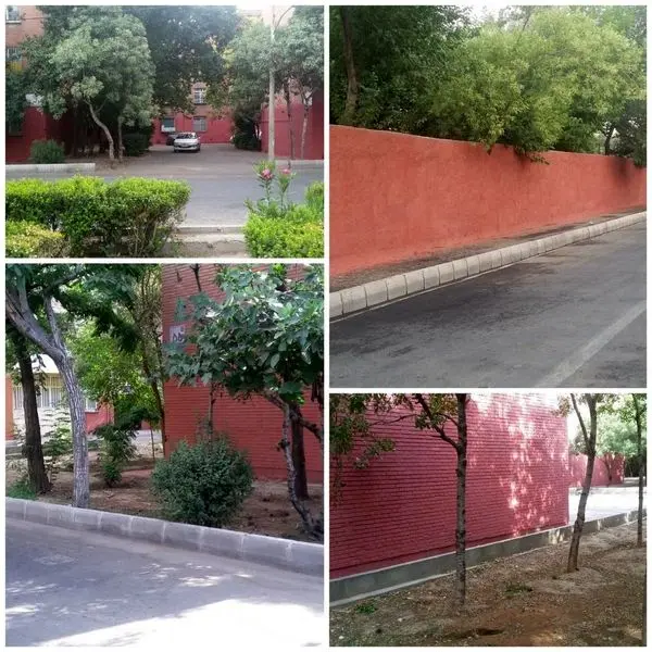 بهسازی رنگ پوششی شهرک شهید مطهری منطقه 15

