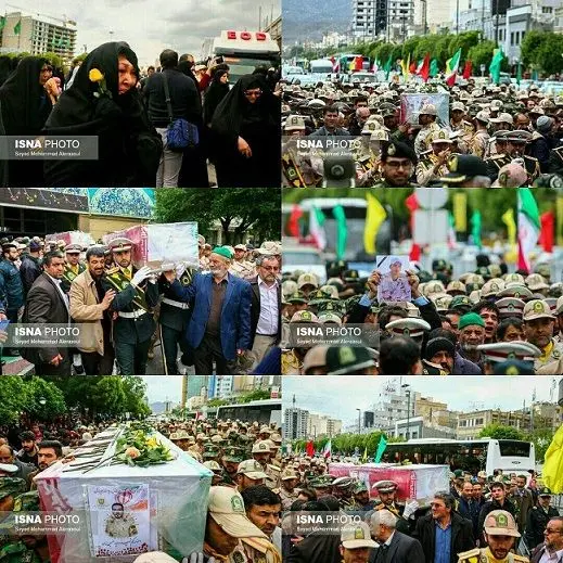 عکس/ تشییع شهدای مرزبانی میرجاوه، مشهد
