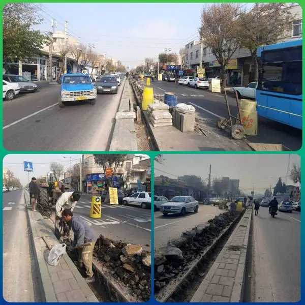 اجرای عملیات احداث ۸ محور نمونه در منطقه ۱۵