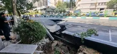 بهسازی محل نشست خیابان ولیعصر تا عمق ۱۰۰ متر
