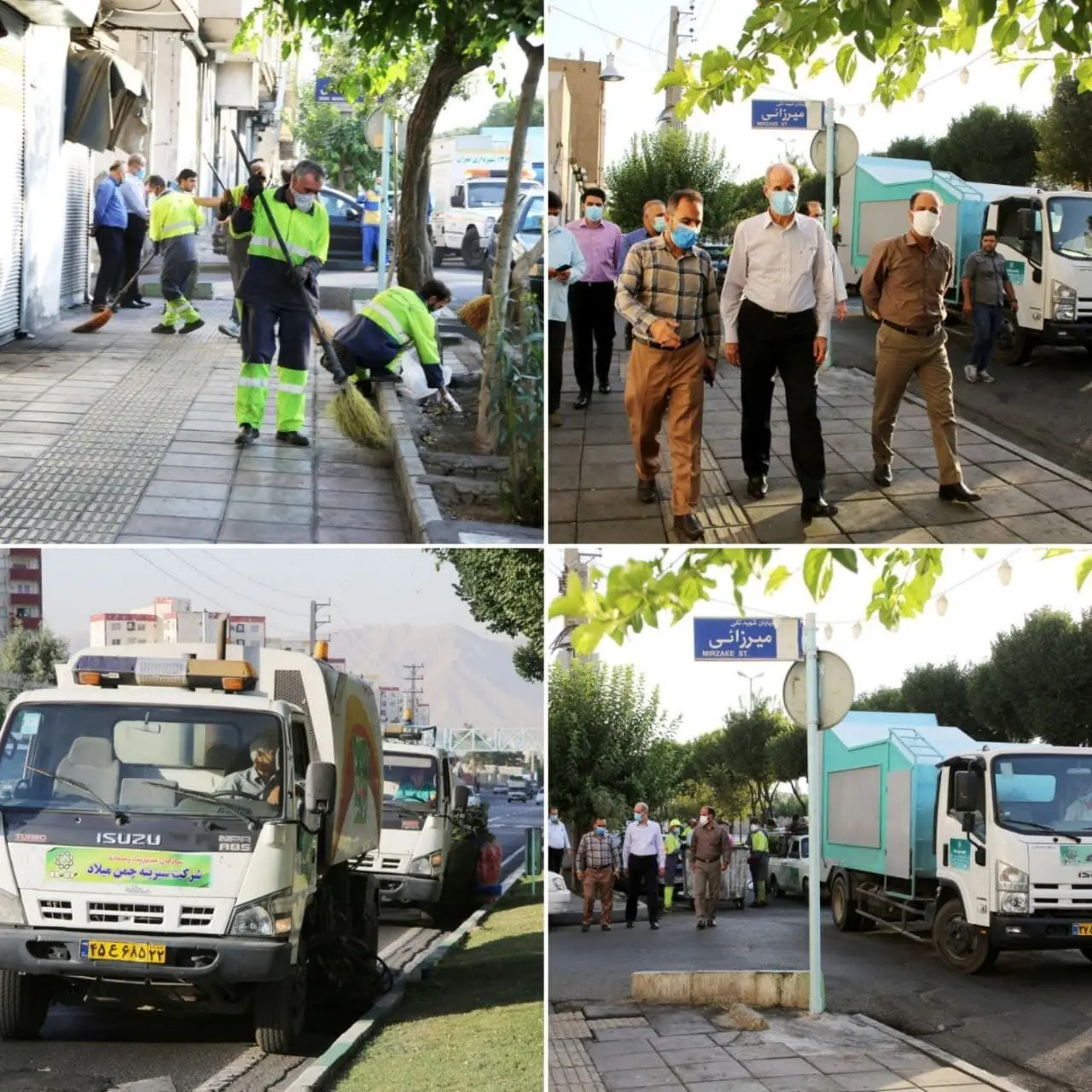  اجرای طرح پنجشنبه های نگهداشت شهر در افسریه خیابان چهارم خیابان نیکوعمل

