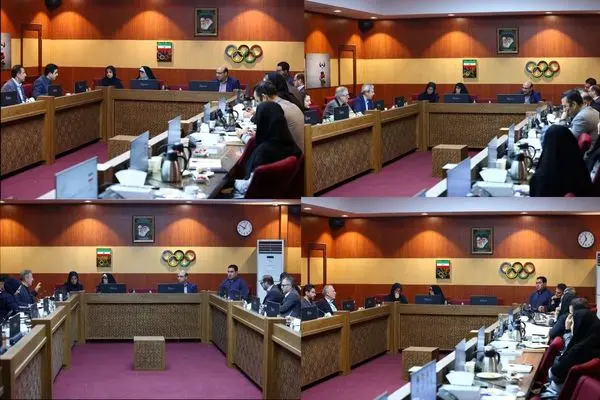 نشست مسئولین کمیته ملی المپیک و وزارت ورزش با فدراسیونهای تنیس روی میز، جوجیتسو، والیبال و کاراته