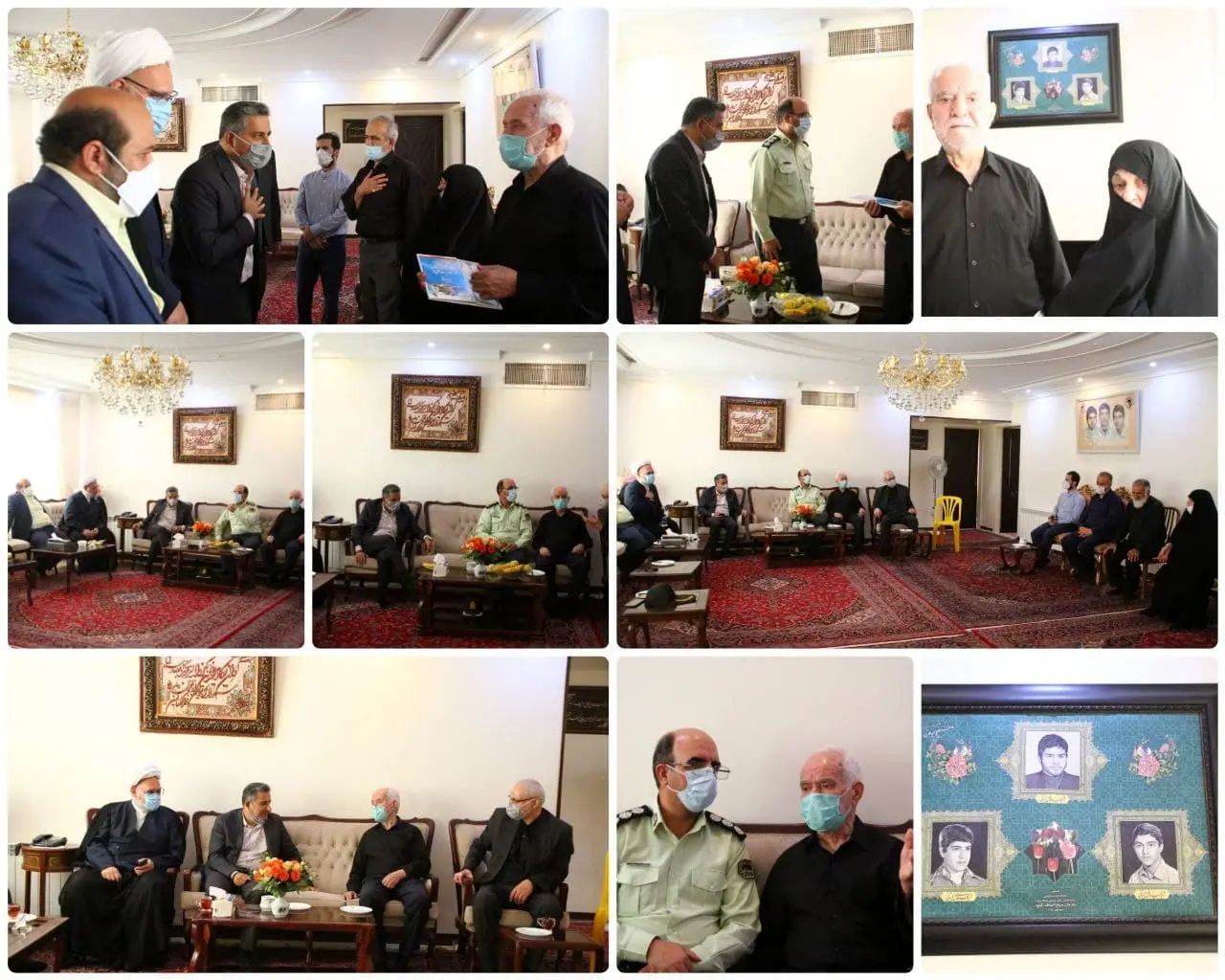 ‍ دیدار شهردار منطقه با خانواده شهیدان فاضل بجستانی