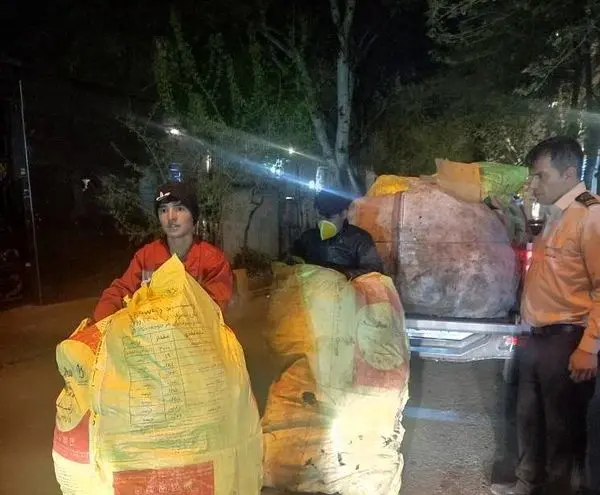 توقیف خودروهای غیر مجاز جمع آوری پسماند خشک در منطقه یک