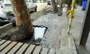  کف سازی نهر خیابان شریعتی به مساحت ۱۲۰۰ متر مربع