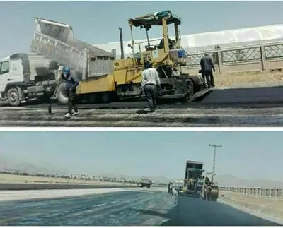 دوبانده نمودن، تعریض و آسفالت جاده تره بار