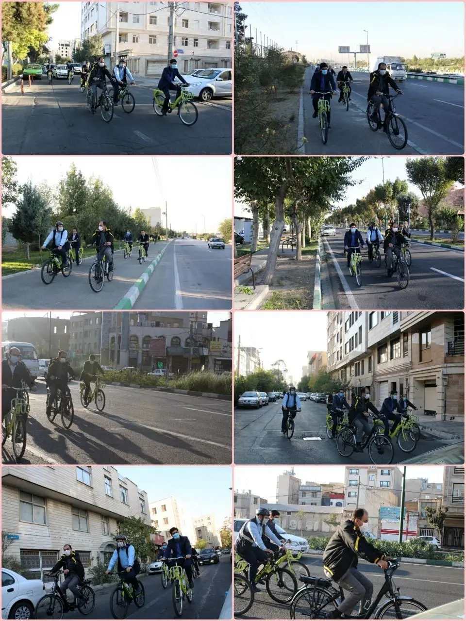 شهردار و مدیران منطقه۲۱ پا به رکاب شدند

