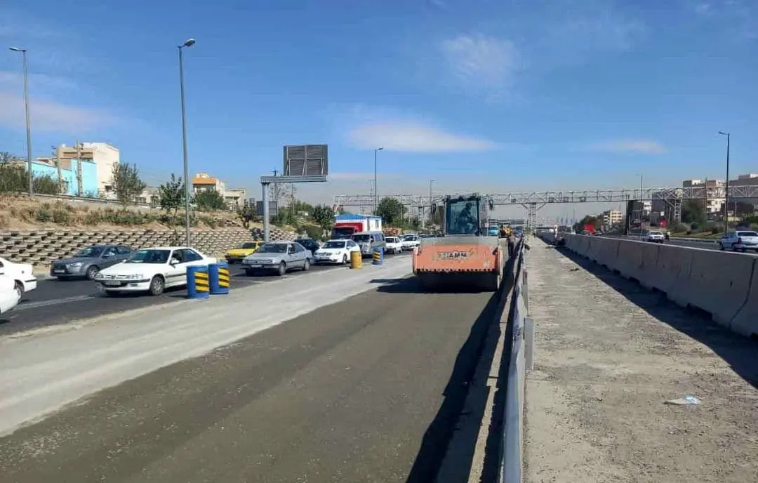 بهسازی اساسی بیش از 2 کیلومتر از طول تندروهای بزرگراه آزادگان به اتمام رسید
