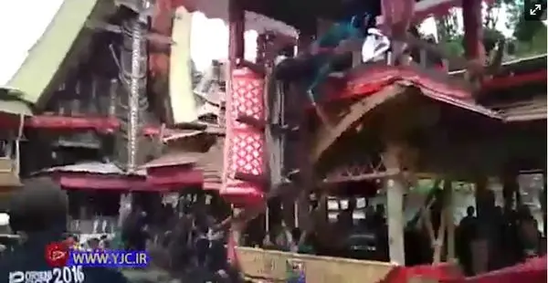 مرگ مردی در مراسم تشییع جنازه مادرش + عکس