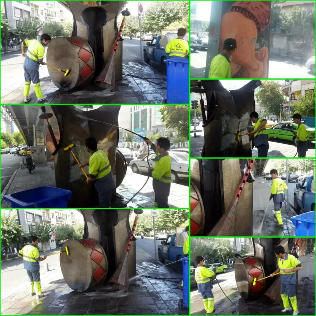 شست و شوی پهلوانان زیر پل کالج 

