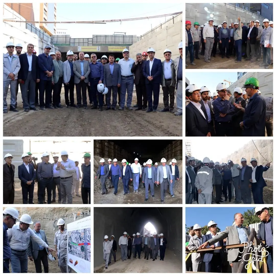  بازدید از پروژه زیر گذر استاد معین در آغاز مرحله ششم  